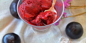 сорбет сливовый, 2 способа