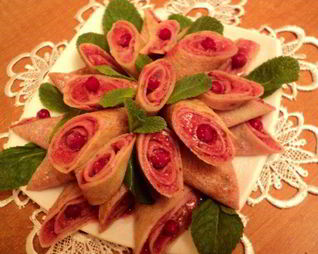 Блинчики с ягодным суфле