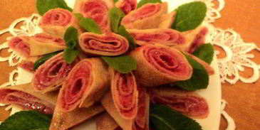 блинчики с ягодным суфле