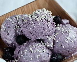 Черничное суфле на маскарпоне