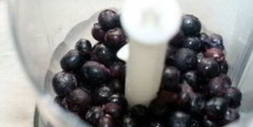 черничное суфле на маскарпоне