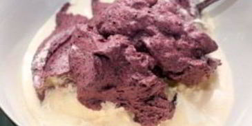 черничное суфле на маскарпоне