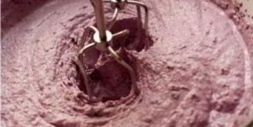 черничное суфле на маскарпоне