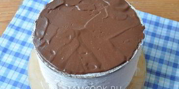 черно-белый торт-суфле