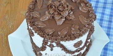 черно-белый торт-суфле