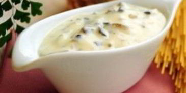 кабачковое суфле под грибным соусом