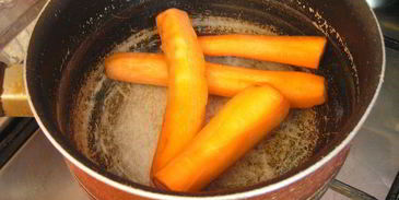 корзиночки с морковным суфле, вешенками и тыквенными семечками