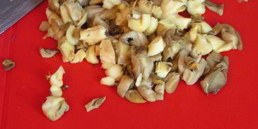 корзиночки с морковным суфле, вешенками и тыквенными семечками