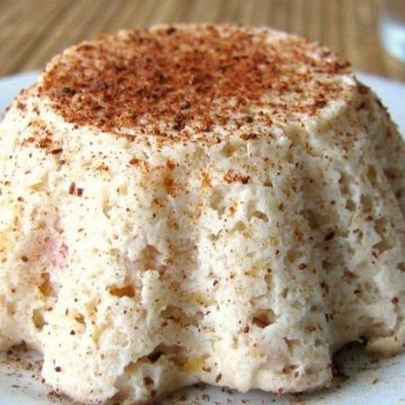 Легкое творожное суфле с яблоком в микроволновке