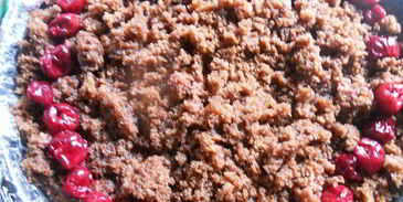 шоколадный кухэ с нежнейшим вишневым кремовым суфле