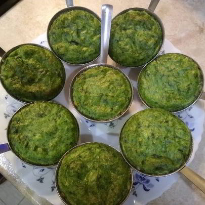 Суфле из шпината и моркови