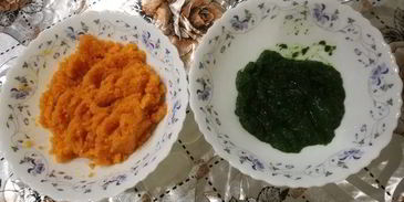 суфле из шпината и моркови