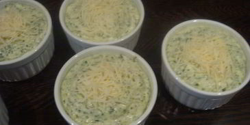 суфле из шпината с пармезаном