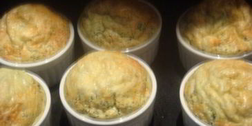 суфле из шпината с пармезаном