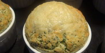 суфле из шпината с пармезаном