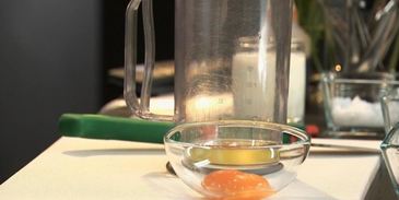 суфле из судака с овощным жюльеном