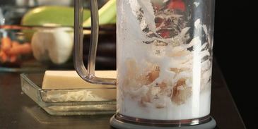 суфле из судака с овощным жюльеном