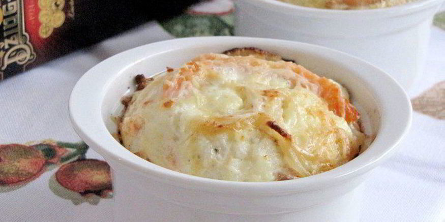 Рецепт суфле с рисом, семгой и сыром джюгас