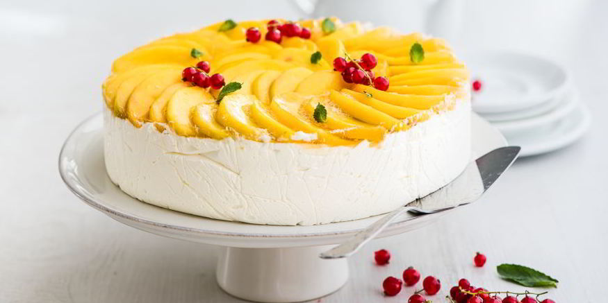 Рецепт торта-суфле с персиками