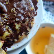 Рецепт Творожно-лимонного суфле под растопленным шоколадом