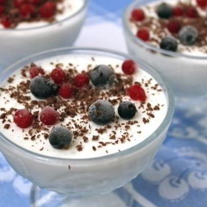 Творожно-ягодное суфле