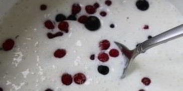 творожно-ягодное суфле