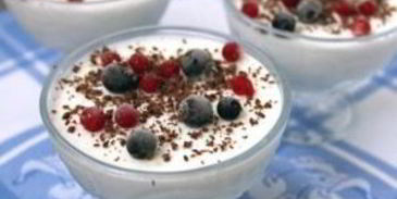 творожно-ягодное суфле