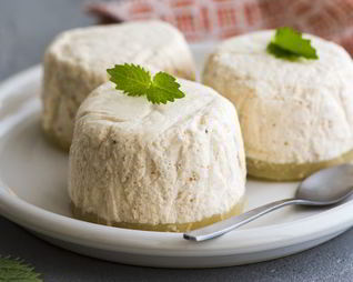 Творожное суфле с ананасом и бананом