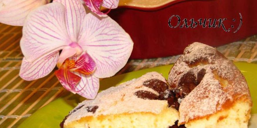 Рецепт творожного суфле с крыжовникома и шоколадома