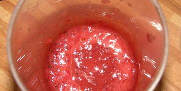 творожное суфле с крыжовником и шоколадом