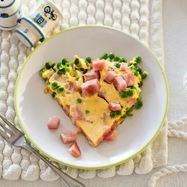 Рецепт Яичного суфле с ветчиной в мультиварке