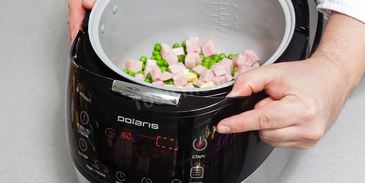 яичное суфле с ветчиной в мультиварке