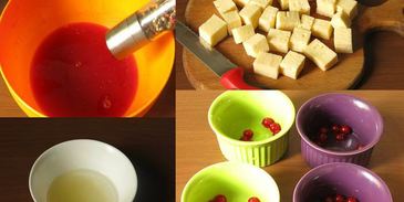 сыр в ягодном желе