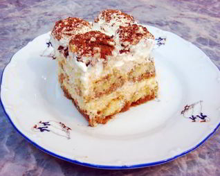 Домашний классический тирамису с маскарпоне