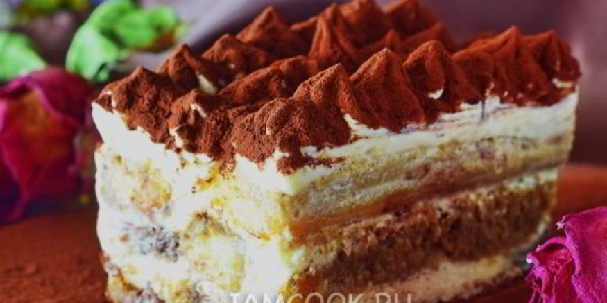 Рецепт тирамису со сливками