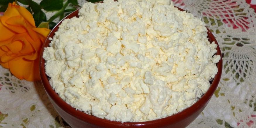 Рецепт творога из молока и кефира