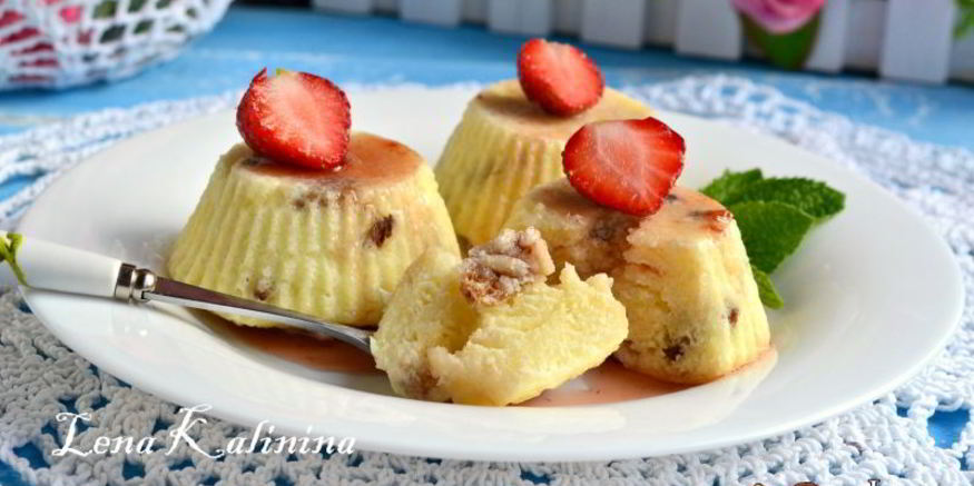 Рецепт творожного пудинга в микроволновке