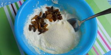 творожный пудинг в микроволновке