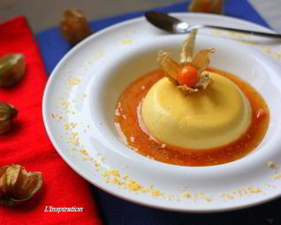 Тыквенная панна котта с цитрусовым соусом