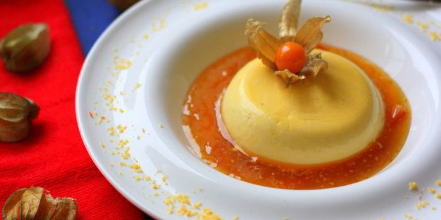Рецепт тыквенной панны котта с цитрусовым соусом