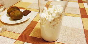 фрукты в зефирном креме