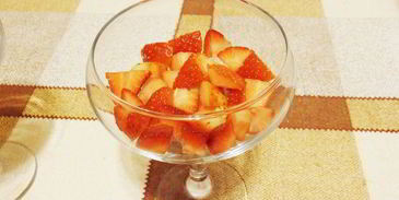 фрукты в зефирном креме