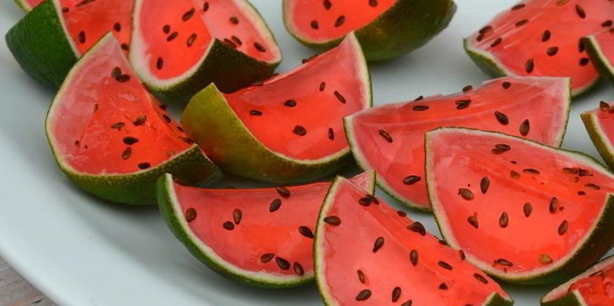 Рецепт желе арбузные дольки