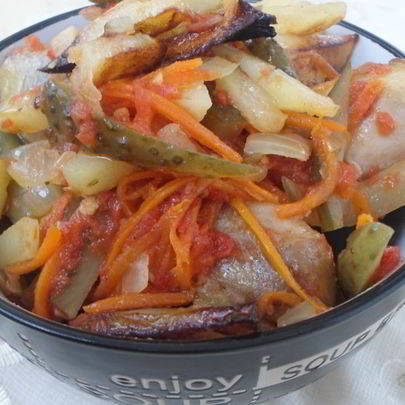 Азу из курицы