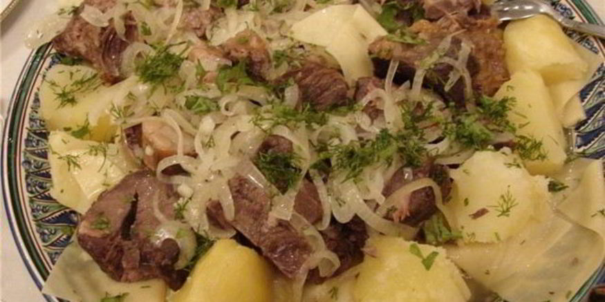 Рецепт бешбармака с картошкой