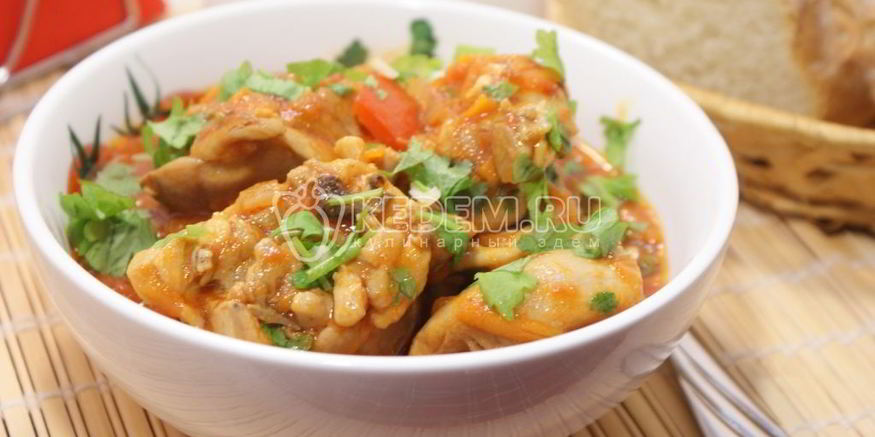 Рецепт чахохбили из курицы в мультиварке