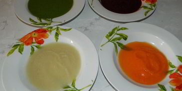 домашняя лапша из овощного пюре