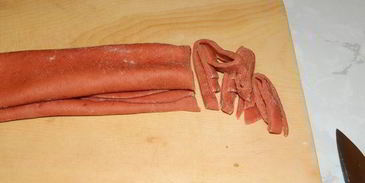 домашняя лапша из овощного пюре