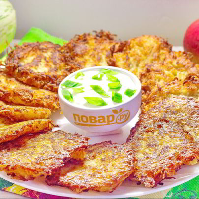 Драники из картофеля, кабачка и яблока