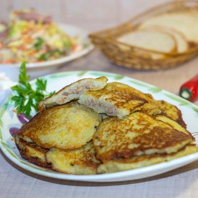 Драники картофельные с фаршем